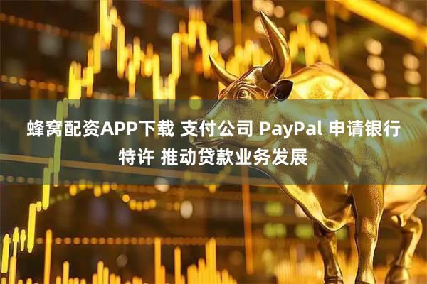 蜂窝配资APP下载 支付公司 PayPal 申请银行特许 推动贷款业务发展